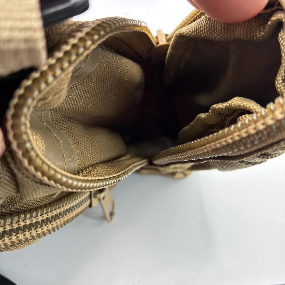 MOLLE Tactical Utility Pouch Gear Bag Tan Brown Paintball Airsoft Equipment